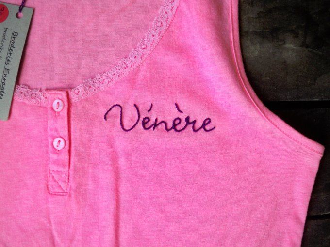 Débardeur brodé Vénère - Taille : 36