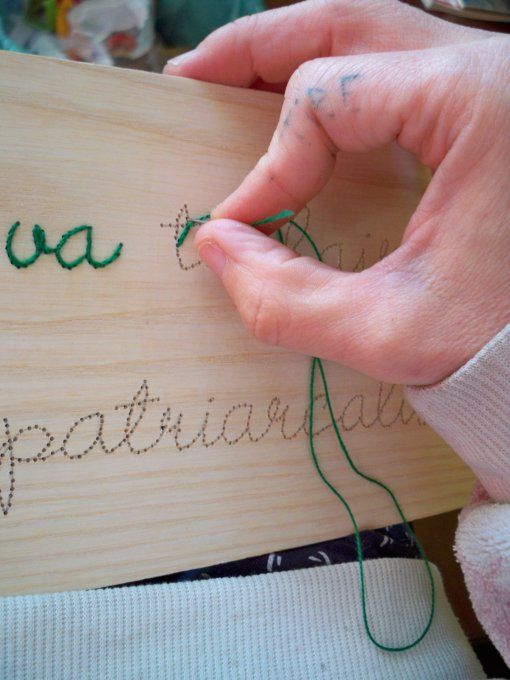 Broderie Va te faire dépatriarcaliser