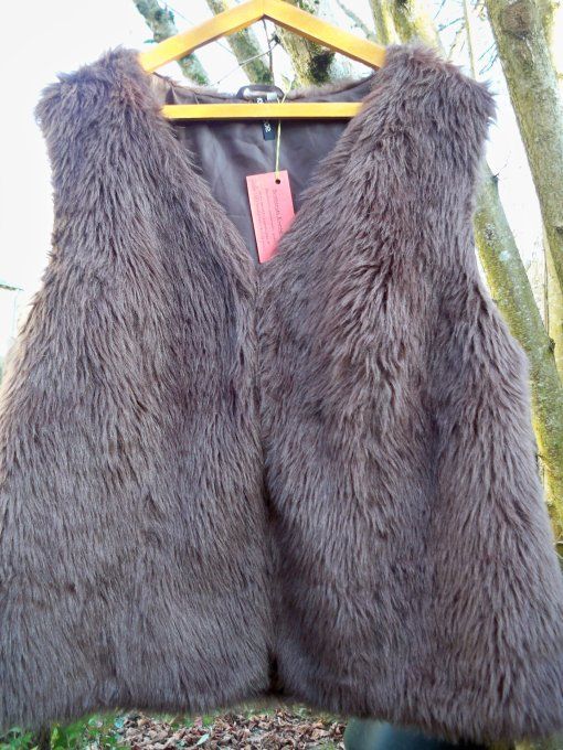 Gilet brodé Poilue - Taille : 50