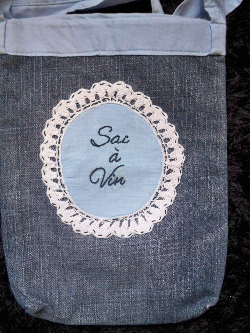 Sac brodé "Sac à Vin"