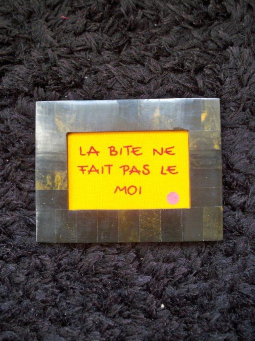 Broderie La bite ne fait pas le moi