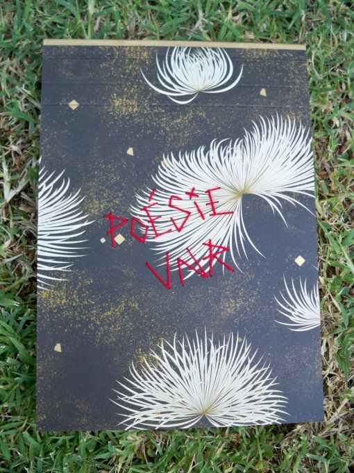 Cahier brodé Poésie VNR