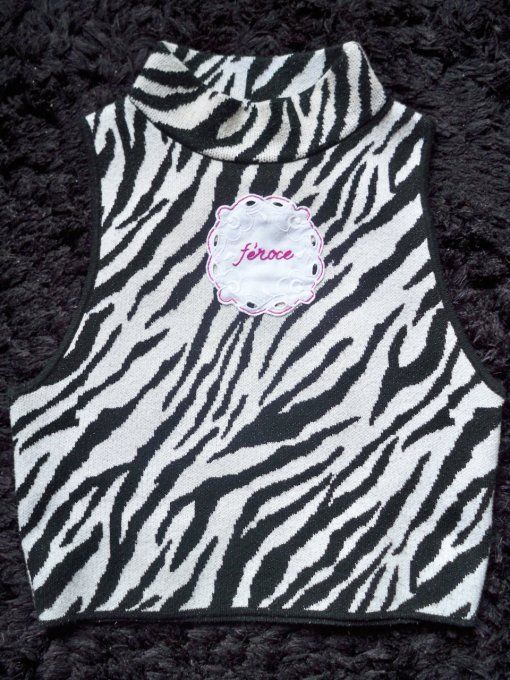 Croc-top brodé Féroce - Taille : S