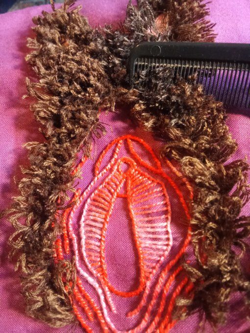 Broderie Chatte Poilue