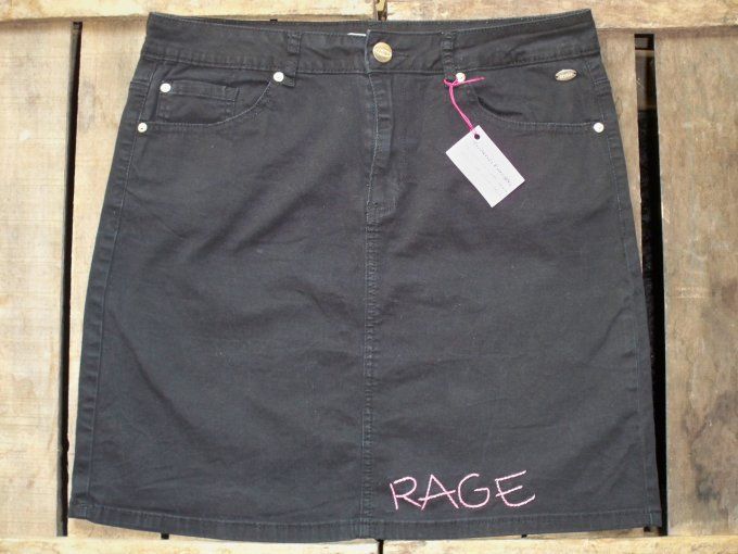 Jupe brodée RAGE - Taille : L