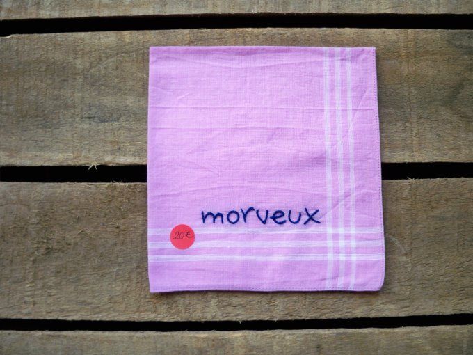 Mouchoir brodé Morveux